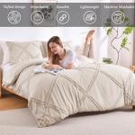 Boho Beige Duvet Cover Set with Zipper Closure