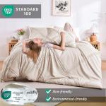 Boho Beige Duvet Cover Set with Zipper Closure