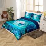 Cute Cartoon Axolotl 3D Comforter Set for Teens