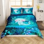 Cute Cartoon Axolotl 3D Comforter Set for Teens