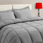 Grey Queen Comforter Set - 7 Piece Bedding