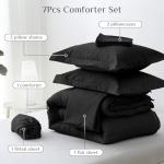 JOLLYVOGUE Queen/Full 7-Piece Ultra-Soft Comforter Set