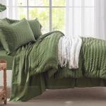 Olive Green 7-Piece Queen Comforter Bed Set