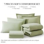 Sage Green 7-Piece Queen Comforter Set