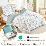 Sage Green Farmhouse Duvet Cover Set, Queen