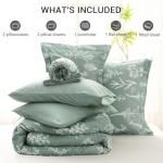 Sage Green Queen 7-Piece Reversible Comforter Set