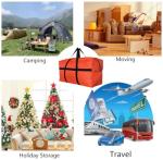 YiKitHom Extra Large Storage Duffle Bag for Travel, Black Oversized Giant Big Traveling Duffle Bag