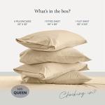 BELADOR Silky Soft Sheet Set - Luxury 6 Piece Bed Sheets for Queen Size Bed, Secure-Fit Deep Pocket with Elastic, Breathable Hotel Sheets and Pillowcase Set, Wrinkle Free Oeko-TEX
