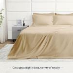 BELADOR Silky Soft Sheet Set - Luxury 6 Piece Bed Sheets for Queen Size Bed, Secure-Fit Deep Pocket with Elastic, Breathable Hotel Sheets and Pillowcase Set, Wrinkle Free Oeko-TEX
