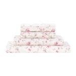 Modern Threads 4-Piece Ultra Soft Microfiber Bed Sheets Set, Wrinkle Free Sheets with Deep Pockets Fitted Sheet, Flat Sheet & Pillowcases, Lightweight Breathable Bedding, Floral Rose, Full