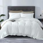 SLEEP-NEST Hotel Luxury Duvet Cover Set Oversized Queen 92"x98", 3 Piece All-Season Bedding Set with Zipper Closure & Corner Ties, 100% Egyptian Cotton, 600 TC, Extra Soft & Breathable – White