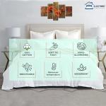 SLEEP-NEST Hotel Luxury Duvet Cover Set Oversized Queen 92"x98", 3 Piece All-Season Bedding Set with Zipper Closure & Corner Ties, 100% Egyptian Cotton, 600 TC, Extra Soft & Breathable – White