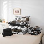 Erosebridal Rustic Camping Bedding Set Rv Camper Comforter Set 7 Piece Full Bed in A Bag Farmhouse Buffalo Plaid Bedding Comforter Sets Rv Accessories for Inside,Travel Trailers Bunk Bed Set