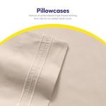 1500 Supreme Collection King Sheet Sets Beige Cream - Luxury Hotel Bed Sheets and Pillowcase Set for King Mattress - Extra Soft, Elastic Corner Straps, Deep Pocket Sheets, King Beige Cream
