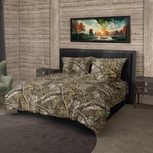 Northwest Realtree Full Size, Bed in a Bag Set, 1 Comforter, 1 Fitted Sheet, 1 Flat Sheet, 2 Pillowcases, All Seasons, Camo Bedding, APX