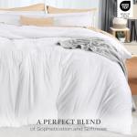 Utopia Bedding Duvet Cover Full Size - 3 Piece with Zipper Closure - 1 Comforter Cover 80X90 Inches & 2 Pillow Shams 20X26 Inches (White) Comforter Not Included