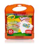 Crayola Twistables Colored Pencils Set 65 pieces (25 pencils + 40 paper sheets), Kids Drawing Kit, Portable Art Case, Kids Colored Pencils, Coloring Supplies, Gifts.