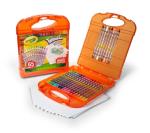 Crayola Twistables Colored Pencils Set 65 pieces (25 pencils + 40 paper sheets), Kids Drawing Kit, Portable Art Case, Kids Colored Pencils, Coloring Supplies, Gifts.