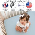Sweet Jojo Designs 4-Piece Baby Crib Bedding Set (Ocean Seashells) for Boys or Girls, Infants/Nursery incl. Blanket, Fitted Sheet, Skirt, Diaper Stacker (Nautical, Beach Theme, Watercolor, Coastal)