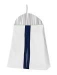 Sweet Jojo Designs Navy Blue Woodland Deer Boy Baby Crib Bedding Set for Infant Nursery Room Quilt, Fitted Sheet, Skirt, Diaper Stacker - 5pc - Mint Green and Grey Woodsy Forest Arrow