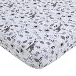 NoJo Love You to The Moon - Navy, Grey and Blue 4 Piece Nursery Crib Bedding Set with Comforter, Fitted Crib Sheet, Dust Ruffle, Diaper Stacker