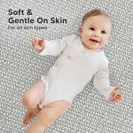 2-Pack Mini Crib Sheets Fitted - 38x26 Pack N Play Sheets for Pack and Play Mattress, Organic Cotton, Soft & Breathable Playard Bedding, Neutral Mini Toddler Bed Cover for Boys, Girls (Nordic)