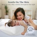 COZSINOOR Bed Pillows Queen Size - Cooling Premium Down Alternative Pillows Set of 2 for Side, Back, and Stomach Sleepers Hotel Quality Fluffy Soft Microfiber Fill Breathable Skin-Friendly