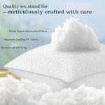 COZSINOOR Bed Pillows Queen Size - Cooling Premium Down Alternative Pillows Set of 2 for Side, Back, and Stomach Sleepers Hotel Quality Fluffy Soft Microfiber Fill Breathable Skin-Friendly