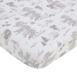 Disney Classic Pooh Hunny Fun with Piglet and Eeyore The Hundred Acre Woods Taupe 3 Piece Nursery Crib Bedding Set - Comforter, 100% Cotton Fitted Crib Sheet, and Crib Skirt