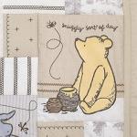 Disney Classic Pooh Hunny Fun with Piglet and Eeyore The Hundred Acre Woods Taupe 3 Piece Nursery Crib Bedding Set - Comforter, 100% Cotton Fitted Crib Sheet, and Crib Skirt