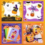 Halloween Stickers, Stickers for Kids, 36 Sheets Make a Face Sticker Sheets, Halloween Crafts Party Favors for Kids