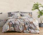 MARIMEKKO - King Comforter Set, Cotton Percale Bedding with Matching Shams, Stylish Modern Home Decor (Pieni Letto Multi, King)