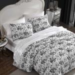 Betsey Johnson Betsey'S Toile Microfiber Black 3 Piece Duvet Cover Set-Full/Queen