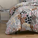 MARIMEKKO - King Comforter Set, Cotton Percale Bedding with Matching Shams, Stylish Modern Home Decor (Pieni Letto Multi, King)
