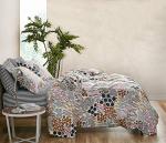 MARIMEKKO - King Comforter Set, Cotton Percale Bedding with Matching Shams, Stylish Modern Home Decor (Pieni Letto Multi, King)