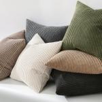 MIULEE Pack of 2 Pillow Covers Soft Soild Decorative Square Throw Pillow Covers Set Cushion Cases Pillowcases for Sofa Bedroom Car 18 x 18 Inch 45 x 45 Cm Olive Green