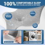 WOGAHEV Reading Pillow for Bed, Lying, Leaning and Prone, Ergonomic Memory Foam Bed Wedge Pillow for Headboard, Chin & Back Support Pillows on Bedrest Couch Floor- Grey