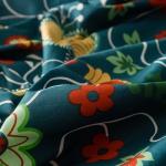 SUSYBAO Colorful Floral Duvet Cover Queen 100% Cotton Flower Duvet Cover 3 Piece Set 1 Multi-colored Cactus Botanical Duvet Cover with Zipper Ties 2 Pillowcases Luxury Soft Sunflower Print Bedding Set