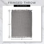 DII Chevron Throw Collection Handloomed Cotton, 50x60, Marigold