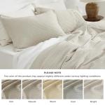 Bedsure Luxury Waffle Duvet Cover Queen Size - Textured Duvet Cover Set, Soft, Breathable Bedding Set (90"x90") with 2 Pillow Shams for All Season, Linen, Comforter Not Included