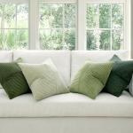 MIULEE Christmas Green Decorative Throw Pillow Covers 18x18 Inch Set of 4 Boho Farmhouse Cushion Covers Mordern Nordic Pillow Cases Soft Corduroy Gradient Home Decor for Couch Sofa Living Room Bed