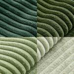MIULEE Christmas Green Decorative Throw Pillow Covers 18x18 Inch Set of 4 Boho Farmhouse Cushion Covers Mordern Nordic Pillow Cases Soft Corduroy Gradient Home Decor for Couch Sofa Living Room Bed