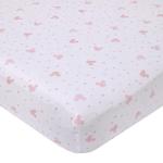 Disney Minnie Mouse Lovely Little Lady Pink and White Stripes and Dots 3 Piece Nursery Crib Bedding Set - Comforter, Fitted Crib Sheet and Crib Skirt