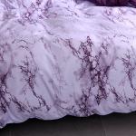 Feelyou King Bedding Duvet Cover Set Grape Reversible Marble Luxury Microfiber Lightweight Down Comforter Quilt Cover with Zipper Closure Best Organic 3PCS