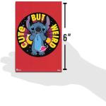 Disney Stitch Diary and Pen Set - Bundle Mini 60-Sheet Journal with Real Padlock and Pen Plus Mini Posters and Stickers | Stitch and Angel Diary for Girls, Kids