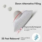 MIULEE 20x20 Pillow Inserts,Down Alternative Pack of 2 Decorative Throw Pillows for Sofa Couch Bed, Ultra Soft Fluffy Bed Sleeping Form