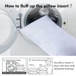 MIULEE 20x20 Pillow Inserts,Down Alternative Pack of 2 Decorative Throw Pillows for Sofa Couch Bed, Ultra Soft Fluffy Bed Sleeping Form