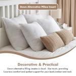 MIULEE 20x20 Pillow Inserts,Down Alternative Pack of 2 Decorative Throw Pillows for Sofa Couch Bed, Ultra Soft Fluffy Bed Sleeping Form
