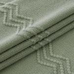 MIULEE Sage Knitted Throw Blanket for Couch Boho Green Textured Cozy Woven Decorative Farmhouse Blanket with Tassels for Sofa Chair Bed Living Room, Lightweight Spring Home Decor 50"x60"