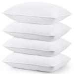 Utopia Bedding Bed Pillows for Sleeping (White), Queen Size Set of 4, Hotel Pillow, Cooling Pillows for Side, Back or Stomach Sleepers